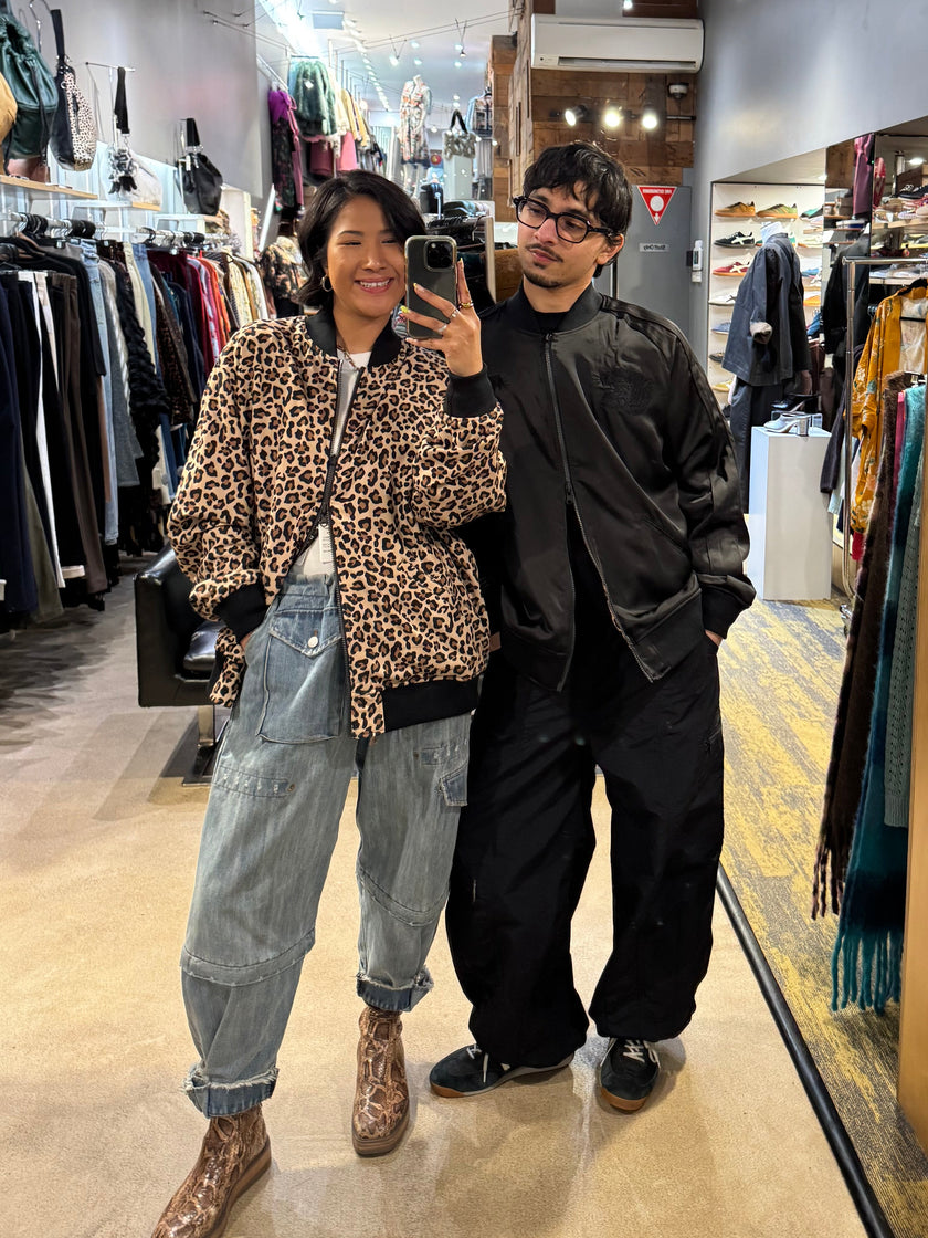 Taion Non-Down Reversible SKA Jacket Leopard/Black