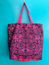 Load image into Gallery viewer, Anna Chandler Design Double Sided Canvas Bag Florabel Black

