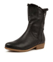 Django & Juliette Rudo New Black Leather Black Fur