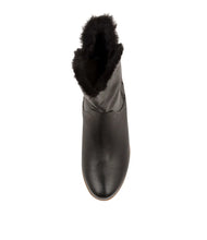 Load image into Gallery viewer, Django &amp; Juliette Rudo New Black Leather Black Fur
