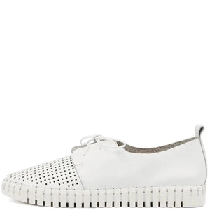 Django & Juliette Huston White Leather