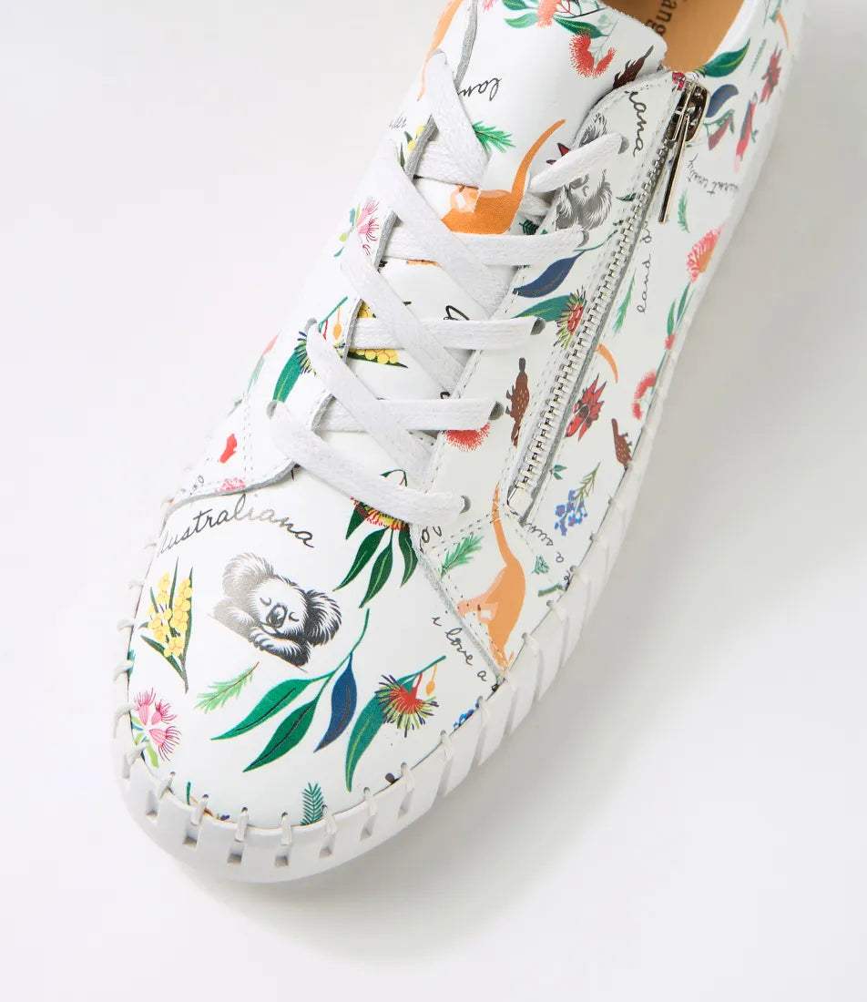 Django & Juliette Bump Australiana Print Leather