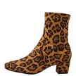 Django & Juliette Hartful Tan Small Leopard Stretch Microsuede
