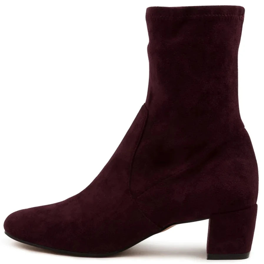 Django & Juliette Hartful Mulberry Stretch Microsuede