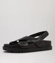 Django & Juliette Ubari Sandals Black Leather