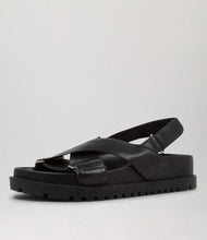 Load image into Gallery viewer, Django &amp; Juliette Ubari Sandals Black Leather
