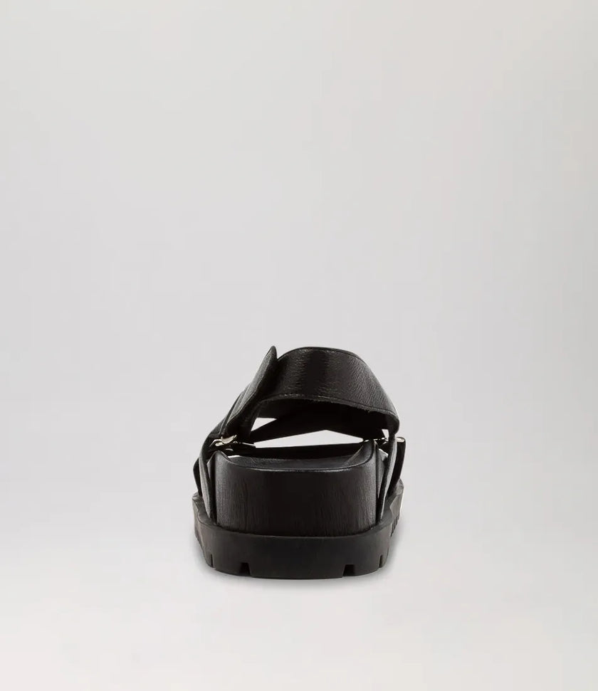 Django & Juliette Ubari Sandals Black Leather