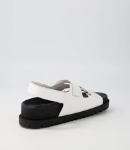 Load image into Gallery viewer, Django &amp; Juliette Urad White Leather Black Sole
