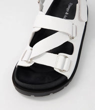 Load image into Gallery viewer, Django &amp; Juliette Urad White Leather Black Sole
