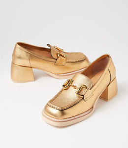 Django & Juliette Ambato Old Gold Tumble Leather