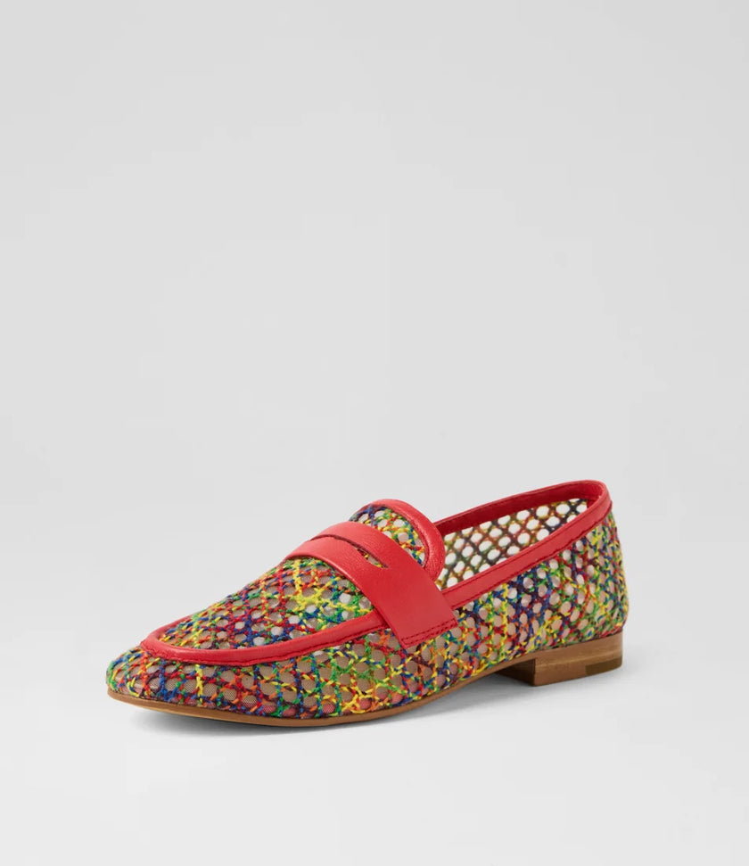 Django & Juliette Iras Bright Multi Red Raffia