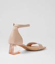 Django & Juliette Mirabel Heel Sandals Nude Leather