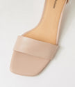 Django & Juliette Mirabel Heel Sandals Nude Leather
