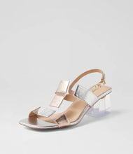 Load image into Gallery viewer, Django &amp; Juliette Melinas Heels Metallic Multi
