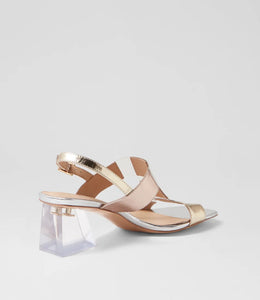 Django & Juliette Melinas Heels Metallic Multi