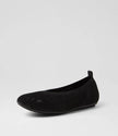 Django & Juliette Vaya Knit Flats Black