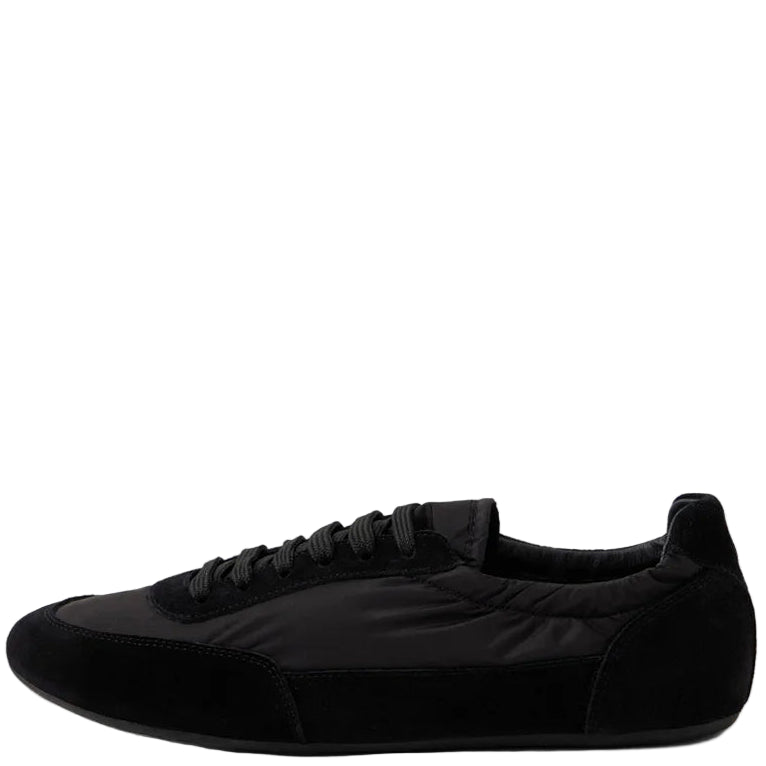 Django & Juliette Brinkle Sneakers Black Suede Fabric