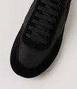 Django & Juliette Brinkle Sneakers Black Suede Fabric