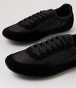 Django & Juliette Brinkle Sneakers Black Suede Fabric