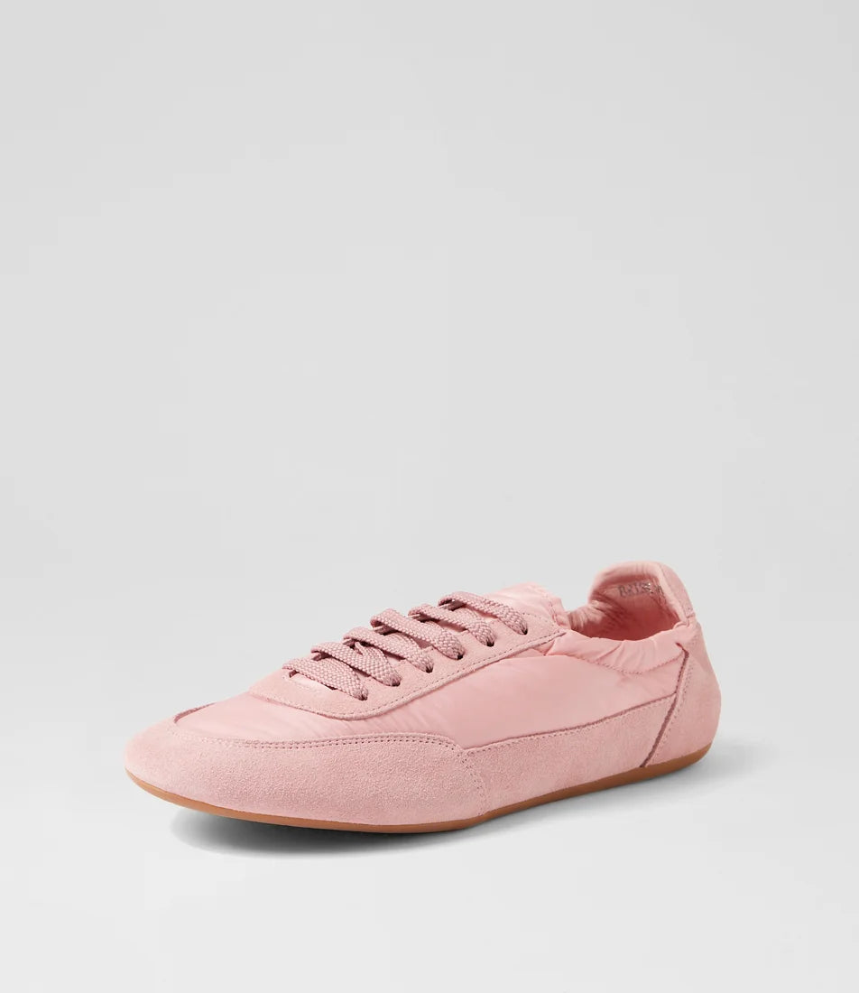 Django & Juliette Brinkle Sneakers Pink Suede Fabric