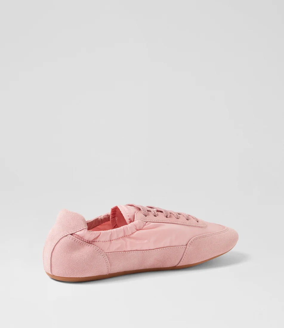 Django & Juliette Brinkle Sneakers Pink Suede Fabric