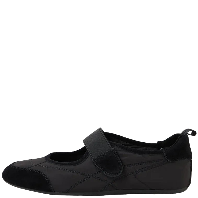 Django & Juliette Britas Ballet Sneakers Black Suede Fabric