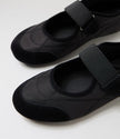 Django & Juliette Britas Ballet Sneakers Black Suede Fabric