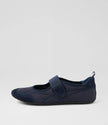 Django & Juliette Britas Ballet Sneakers Navy Suede Fabric