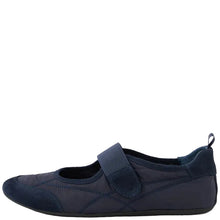 Load image into Gallery viewer, Django &amp; Juliette Britas Ballet Sneakers Navy Suede Fabric
