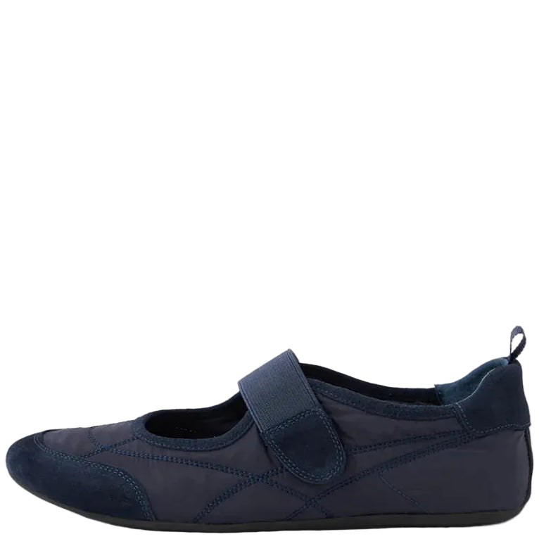 Django & Juliette Britas Ballet Sneakers Navy Suede Fabric