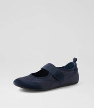 Load image into Gallery viewer, Django &amp; Juliette Britas Ballet Sneakers Navy Suede Fabric
