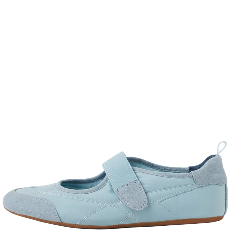 Django & Juliette Britas Ballet Sneakers Steel Suede Fabric