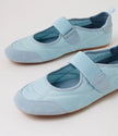 Django & Juliette Britas Ballet Sneakers Steel Suede Fabric