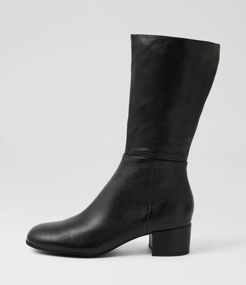 Django & Juliette Bijous Black Leather Boots