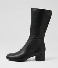 Load image into Gallery viewer, Django &amp; Juliette Bijous Black Leather Boots
