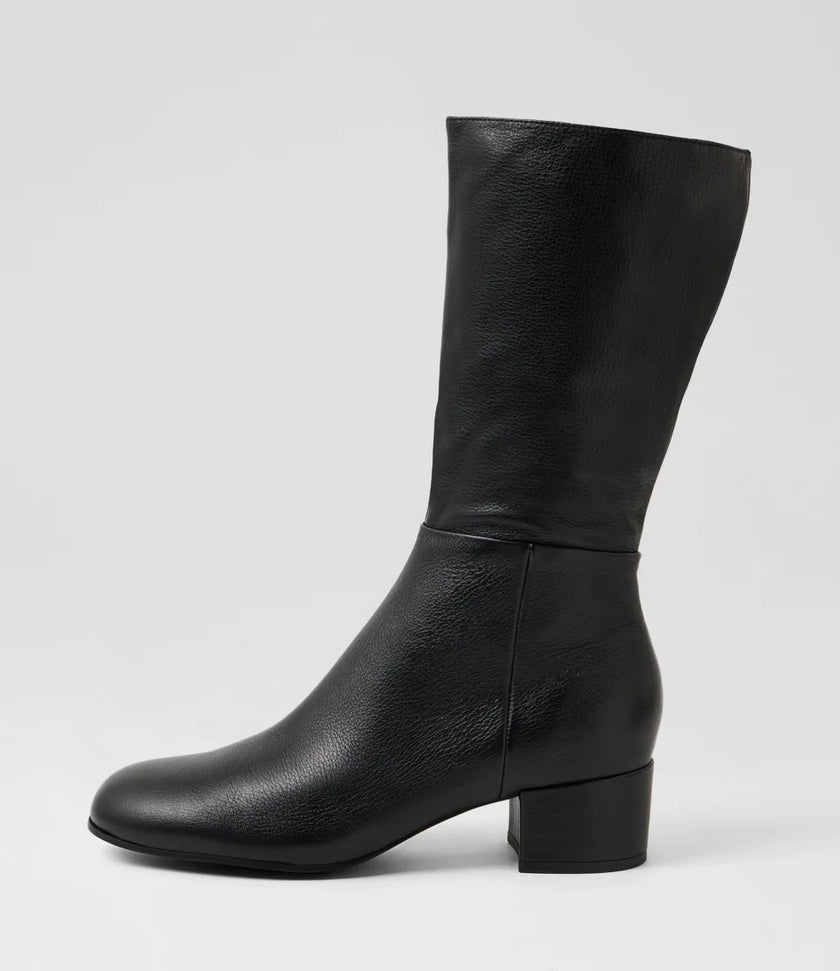 Django & Juliette Bijous Black Leather Boots