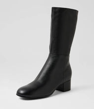 Load image into Gallery viewer, Django &amp; Juliette Bijous Black Leather Boots
