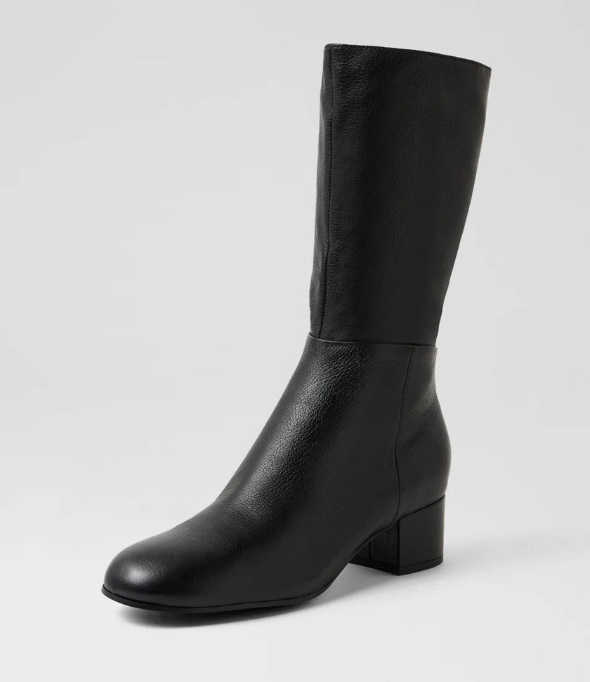 Django & Juliette Bijous Black Leather Boots