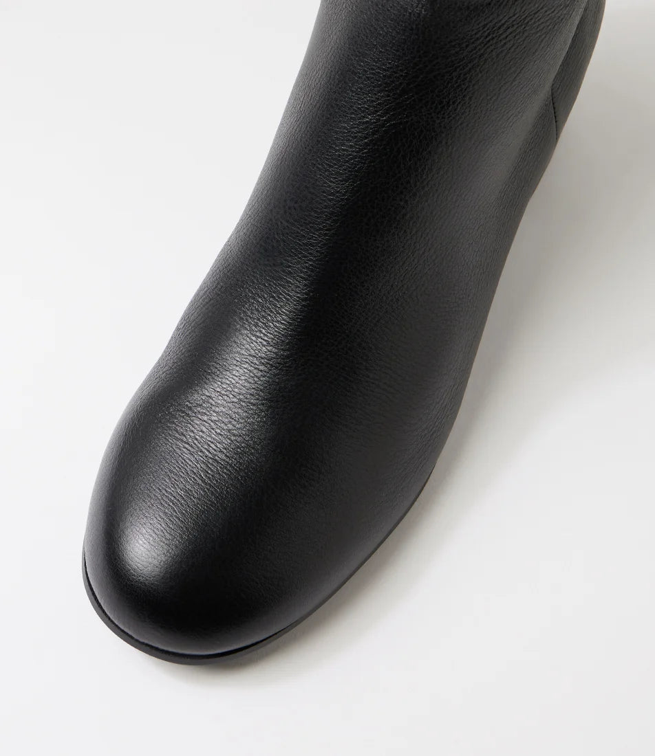 Django & Juliette Bijous Black Leather Boots