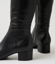 Load image into Gallery viewer, Django &amp; Juliette Bijous Black Leather Boots
