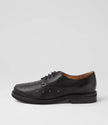 Django & Juliette Blora Studded Lace Up Black Leather