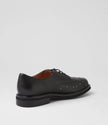 Django & Juliette Blora Studded Lace Up Black Leather