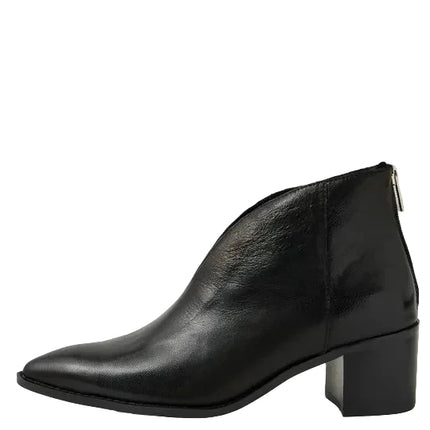 Django & Juliette Fernada Ankle Boots Black/ Black Polish Leather