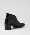Django & Juliette Fernada Ankle Boots Black/ Black Polish Leather