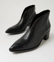 Django & Juliette Fernada Ankle Boots Black/ Black Polish Leather