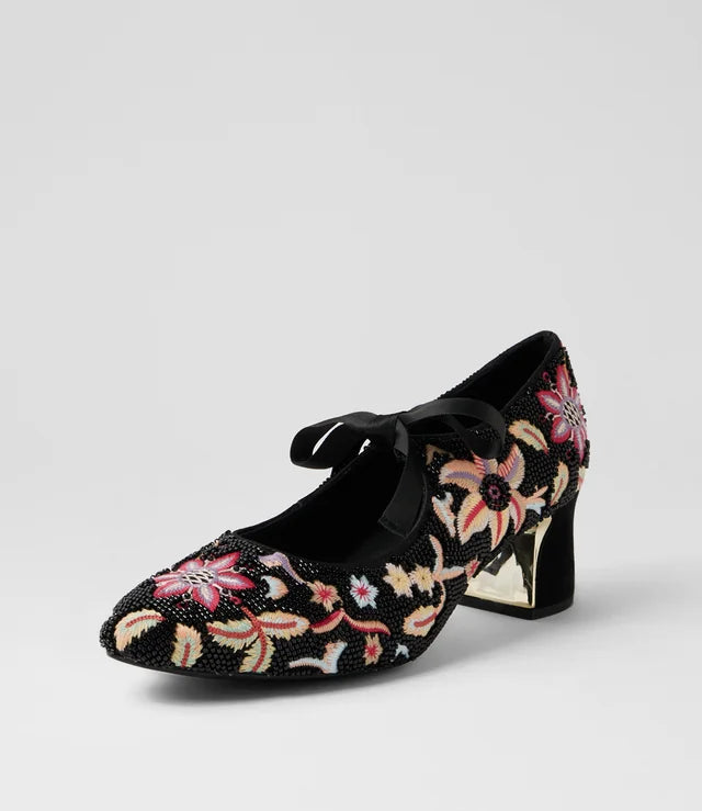 Django & Juliette Jianne Black Multi Heels