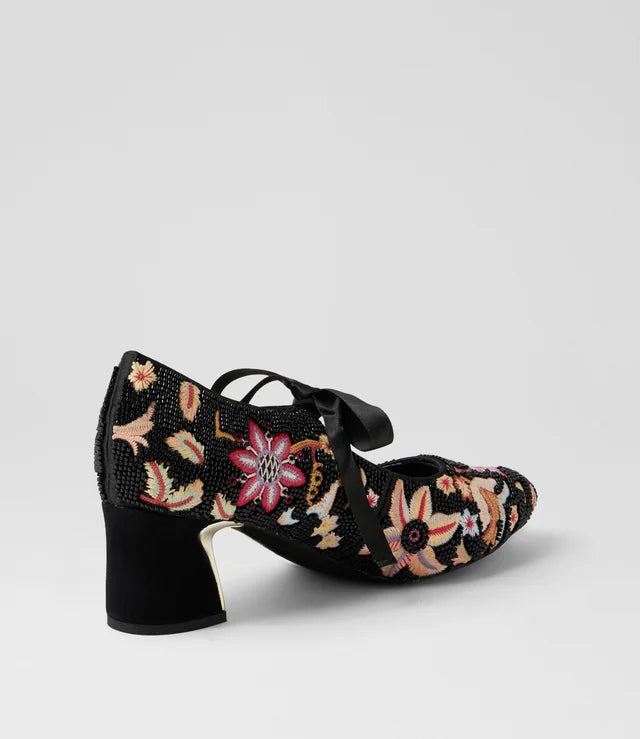 Django & Juliette Jianne Black Multi Heels
