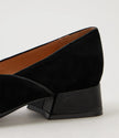 Django & Juliette Shanices Ballet Flats Black Suede Leather