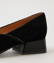 Load image into Gallery viewer, Django &amp; Juliette Shanices Ballet Flats Black Suede Leather

