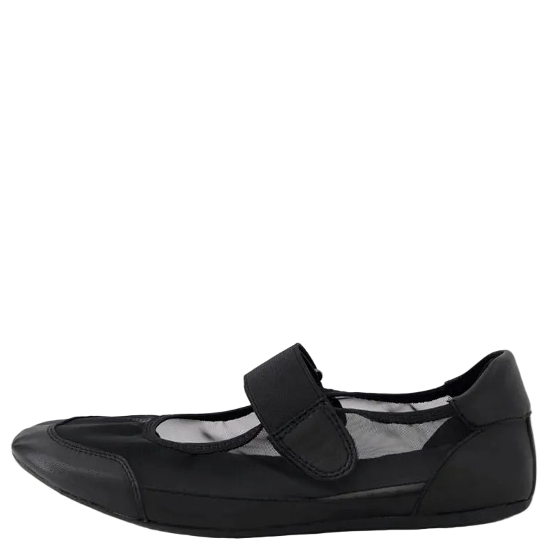 Django & Juliette Brya Ballet Sneakers Black Leather/ Mesh